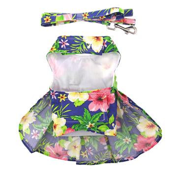 Hawaiian Dress for Dog | Blue Floral Dress - Muumuu Outlet