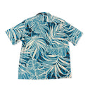 Palm Leaf Print Hawaiian Shirt | Deep Green