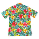 Colorful Water Color Hibiscus Print Hawaiian Shirt | Pink-3