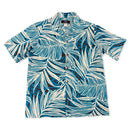 Palm Leaf Print Hawaiian Shirt | Deep Green-1