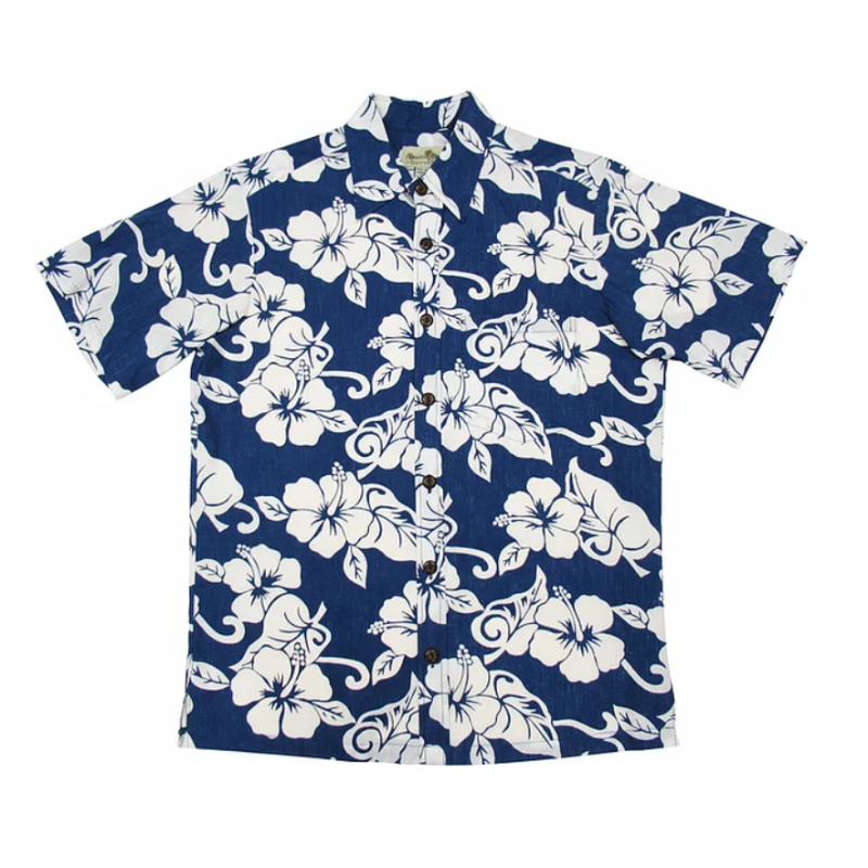 Hibiscus 2 Tone Hawaiian Shirt - Muumuu Outlet