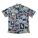 Hawaiian Scenery Reverse Side Cotton Shirt - Muumuu Outlet
