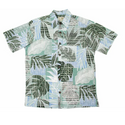 Monstera and Palm Leaf Hawaiian Shirt - Muumuu Outlet