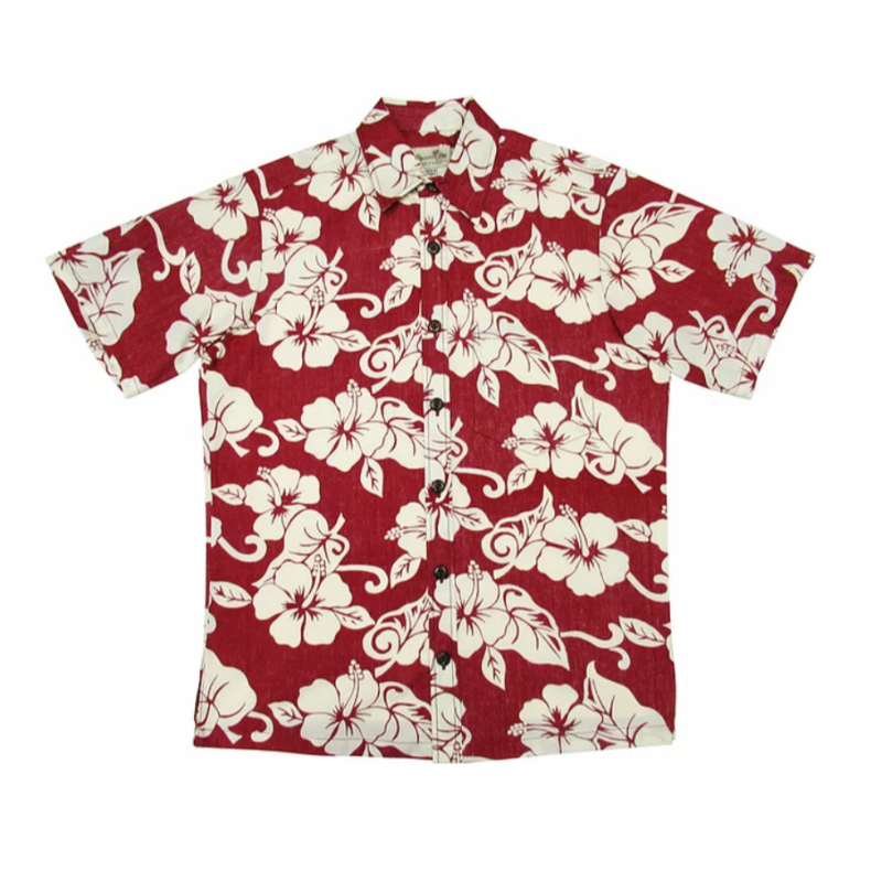 Hibiscus 2 Tone Hawaiian Shirt - Muumuu Outlet