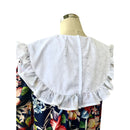 Ohia Lehua Hawaiian Flower Navy Traditional Muumuu - Plus Size Dress 464-5