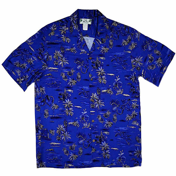 Old Vintage Style Hawaiian Print Shirt