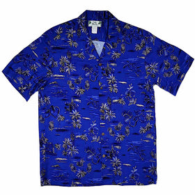 Old Vintage Style Hawaiian Print Shirt