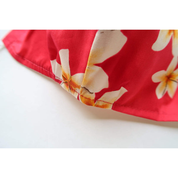 Three Color Plumeria Print Reusable Hawaiian Mask - Muumuu Outlet