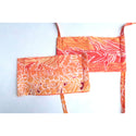 Lei Flower Print Hawaiian Fabric | Dark Red/Orange PC071O - Muumuu Outlet