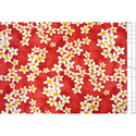 Popular Plumeria Shower Cotton Fabric | Blue,Red, Pink - Muumuu Outlet