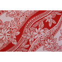 Polynesian Tribal Flower 100% Cotton Fabric-Red C033R - Muumuu Outlet