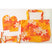 Orange Tiare  Lightweight Shopping Bag Set - Muumuu Outlet