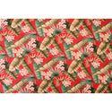 Plumeria Rayon Hawaiian Fabric - Red R102R - Muumuu Outlet