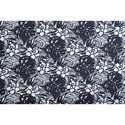 Modern Floral Cotton Fabric | Black & Grey - Muumuu Outlet