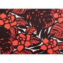 Modern Floral Fabric | Red & Black - Muumuu Outlet