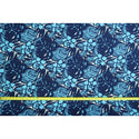 Modern Floral Fabric 100% Cotton | Blue & Black C122B - Muumuu Outlet