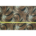 Ombre Polynesian Tribal Tapa Fabric | Brown/Grey/Navy - Muumuu Outlet