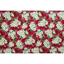 Plumeria Bouquet Hawaiian Fabric | Red - Muumuu Outlet