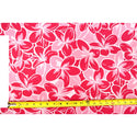 Two Shades Pink Plumeria Fabric - Muumuu Outlet
