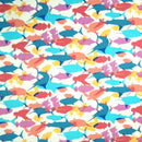 Fish & Turtle Tropical Animal Fabric - Muumuu Outlet