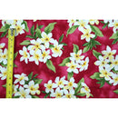 Plumeria Bouquet Hawaiian Fabric | Red - Muumuu Outlet