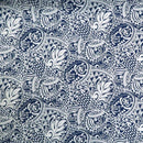 Polynesian Tribal Tapa Turtle Print 100%  Cotton - Black and Navy C228BBL - Muumuu Outlet