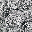 Polynesian Tribal Tapa Turtle Print 100%  Cotton - Black and Navy C228BBL - Muumuu Outlet