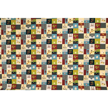 Sushi and Cat Print Fabric | Navy - Muumuu Outlet