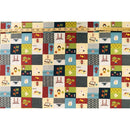 Sushi and Cat Print Fabric | Navy - Muumuu Outlet