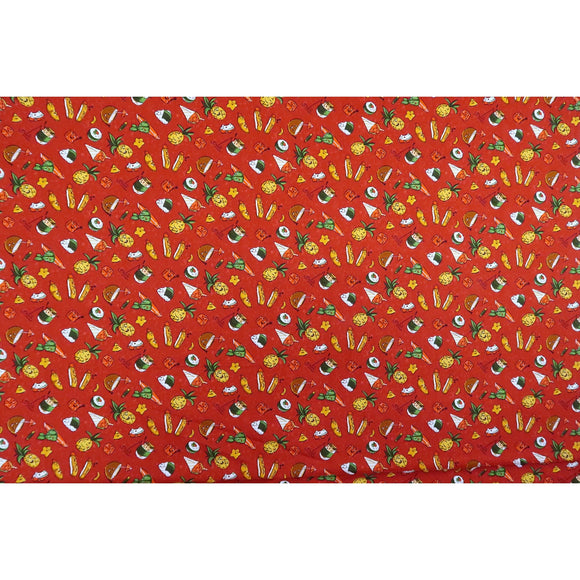 Hawaiian Food Print Paradise| Coconut, Musubi, Katsu, Laulau - Muumuu Outlet