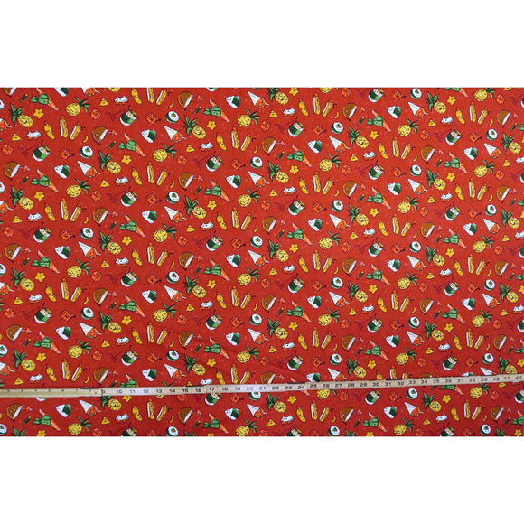 Hawaiian Food Print Paradise| Coconut, Musubi, Katsu, Laulau - Muumuu Outlet