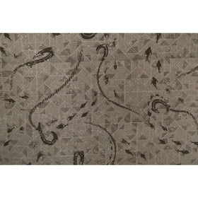 Fish Hook Hawaiian Shirt Fabric | Blue/Grey/Orange - Muumuu Outlet