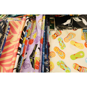 Scrap Print Fabric by Weight - 6.2oz - Muumuu Outlet