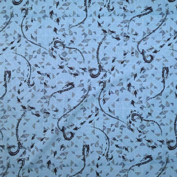 Blue Fabric Gift Wrap Furoshiki | Eco Wrapping Cloth LARGE - Muumuu Outlet