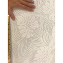 White Hawaiian Print Poly Cotton Fabric - Muumuu Outlet
