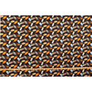 Hawaiian Mask Print Fabric | Black - Muumuu Outlet