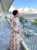 チャイニーズスタイルの着物スリーブハワイアンドレス