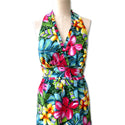 Tropical Hawaiian Flower Sleeveless Summer Dress | Pink 5204