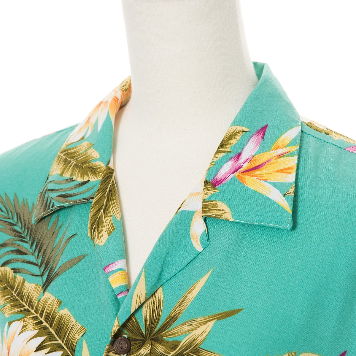 Mint Green Hawaiian Aloha Shirt - Muumuu Outlet