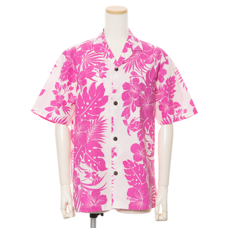 Pink Hibiscus Hawaiian Shirt | Pink - Muumuu Outlet