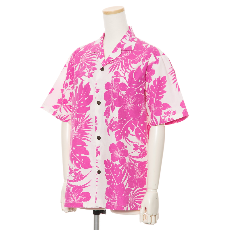 Pink Hibiscus Hawaiian Shirt | Pink - Muumuu Outlet