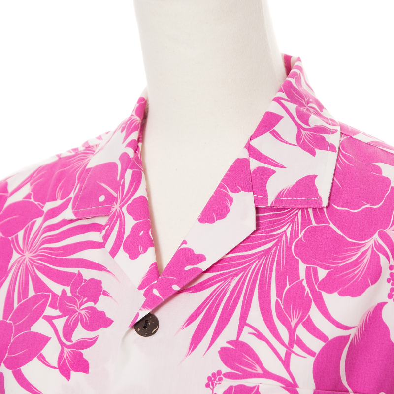 Pink Hibiscus Hawaiian Shirt | Pink - Muumuu Outlet