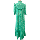 Mint Green HighNeck Muumuu Hibiscus