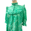 Mint Green HighNeck Muumuu Hibiscus