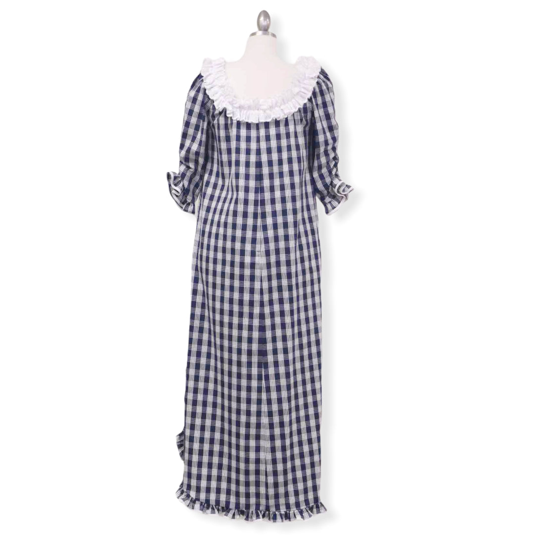 Haven Blue Leilani Hawaiian Muumuu Dress with Sleeves – Lavahut