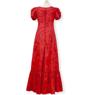 プリンセスカイウラニファッションの赤いハワイアンドレス