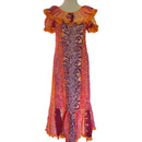 Tropical Lei Flowers Ombre Muumuu - Orange 7378-2