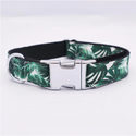 Hawaiian Palm Leaf 3Pc Leash Set | Dog Bow Tie, Leash, Collar | Green - Muumuu Outlet