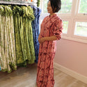 Pink Bamboo Print Dress - Muumuu Outlet