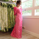 Passion Pink Hibiscus Print Hawaiian dress - Muumuu Outlet
